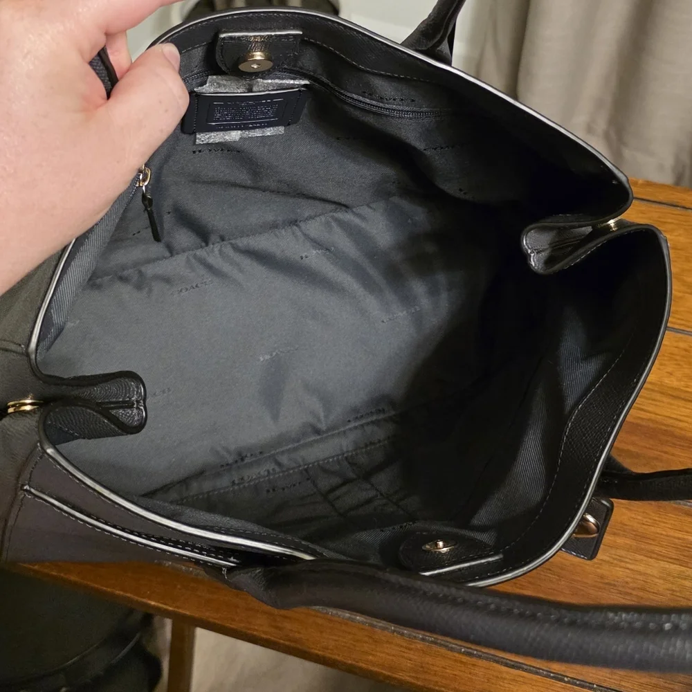 Coach NWT Bailey Carryall in Navy Saffiano Leather